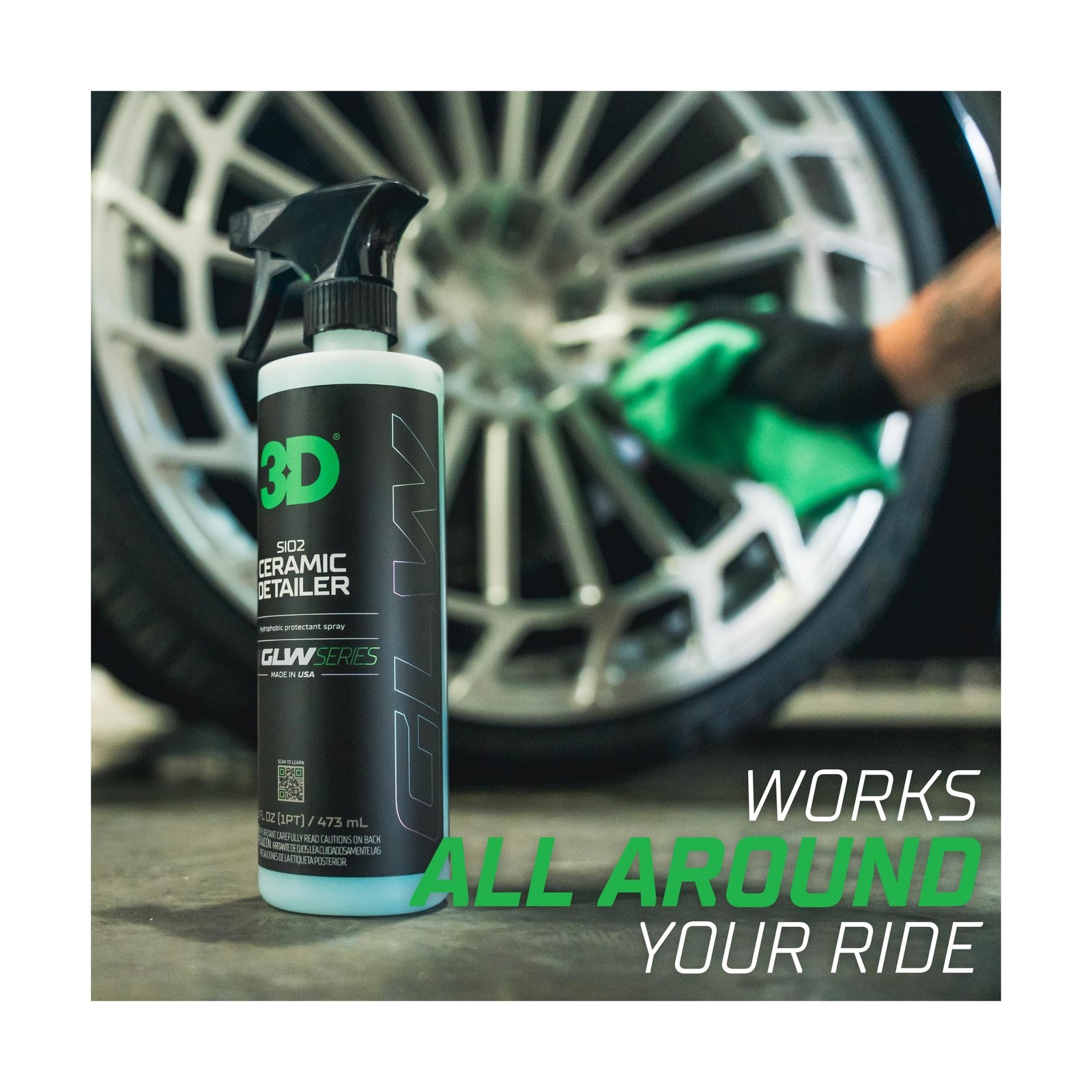 3D Ceramic Detailer, GLW Series | Hyper Gloss Finish | SiO2 Peak Hy… Fast Ship