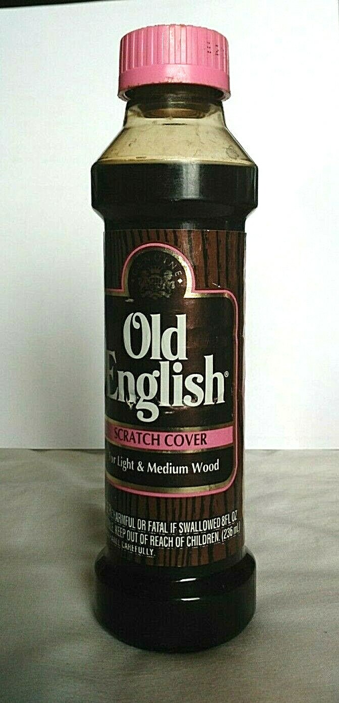 Vintage Rare Old English Scratch Cover For Light To Medium Woods 8 oz USA HTF