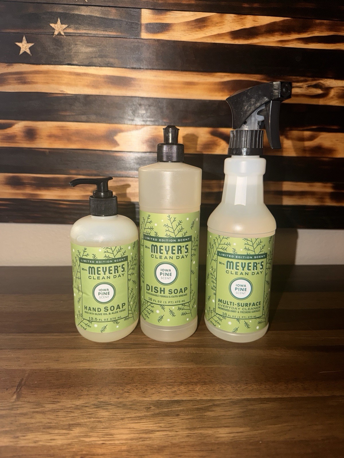 Mrs. Meyers Dish Soap Hand Soap & Multi Surface Cleaner (Iowa Pine) 0289-0292