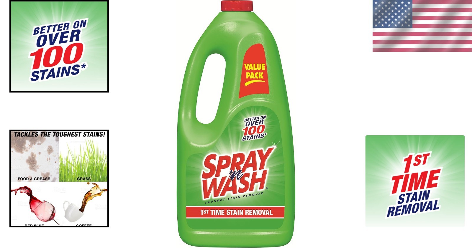 Stain Remover Spray Refill, Laundry Pre-Treat, 60oz – 6 Pack