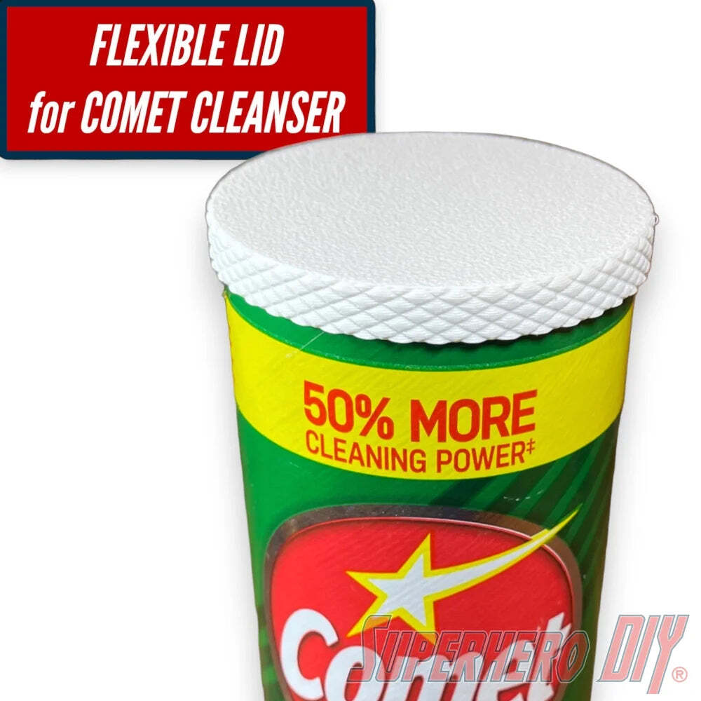 FLEXIBLE Lid for Comet Cleanser | Fits Bar Keepers Friend Ajax or Bon Ami cans