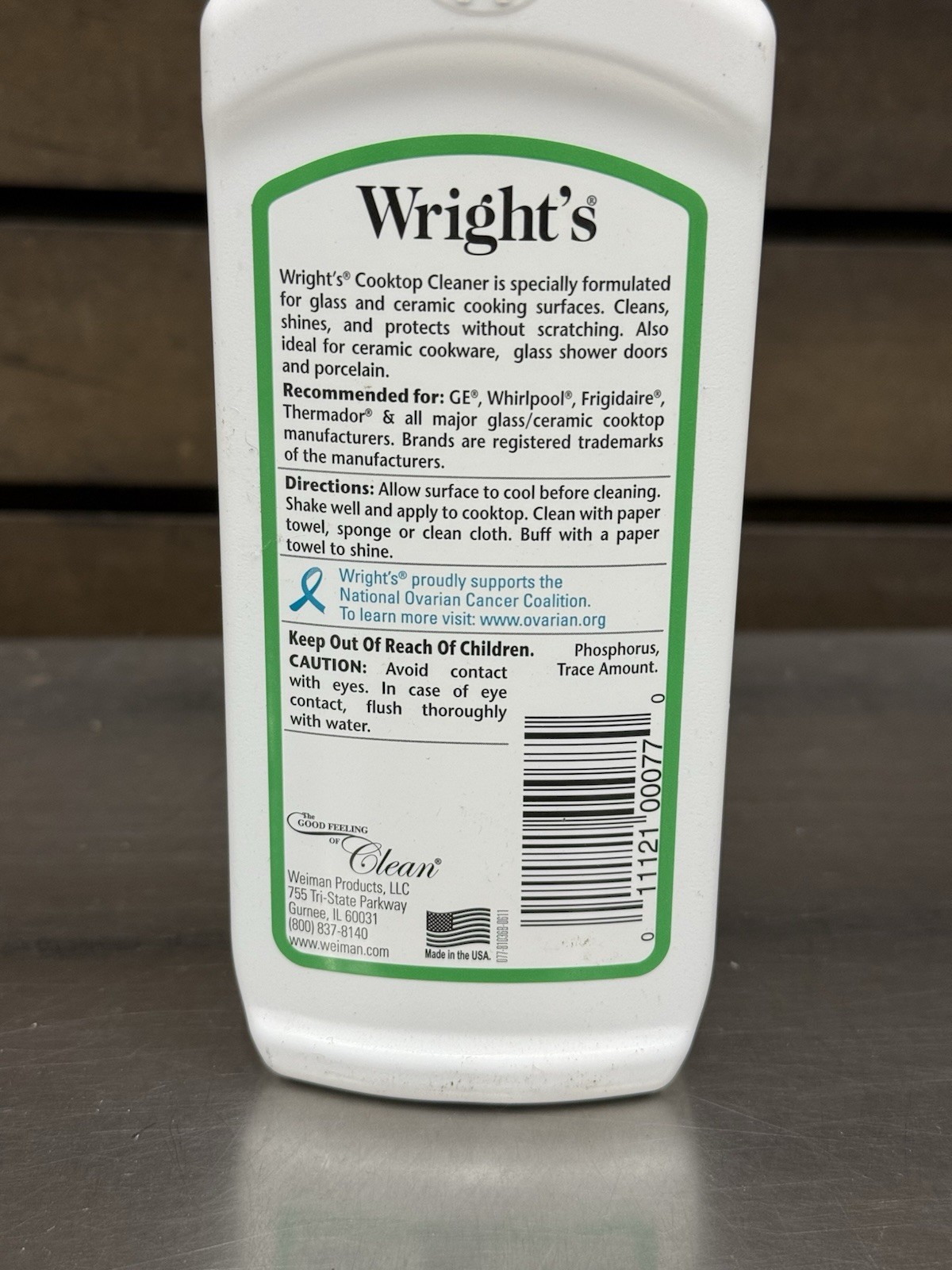 Lot of 2 – Wright’s Glass & Ceramic Cooktop Cleaner 10oz