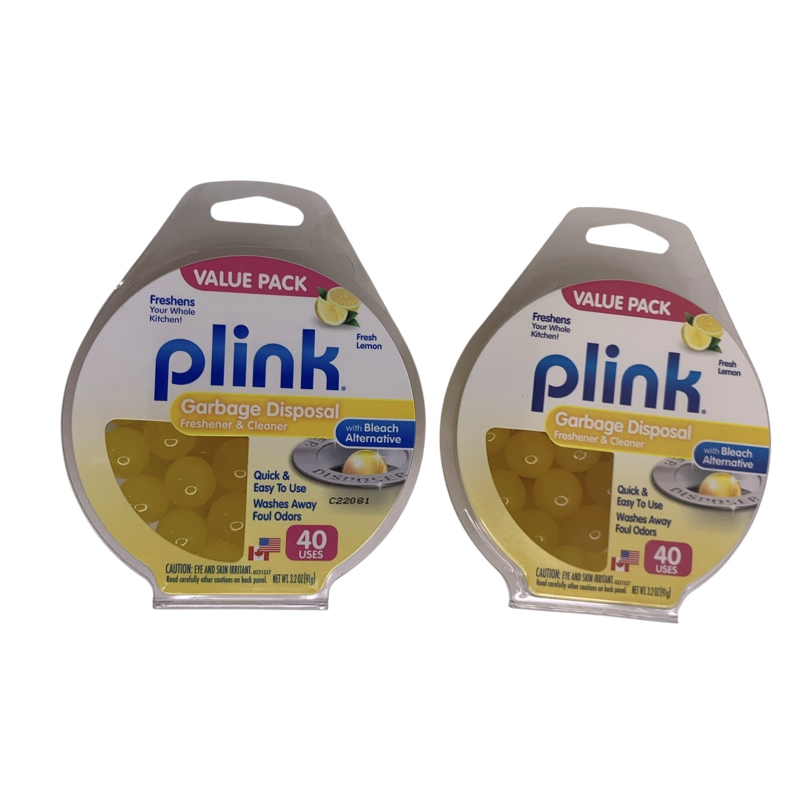 Plink Garbage Disposer Freshener and Cleaner Sink Disposal Odor Eliminator 80ct
