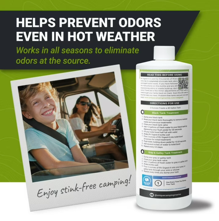 RV Digest-It Holding Tank Treatment – Liquid 16 Treatments, 32 Oz.