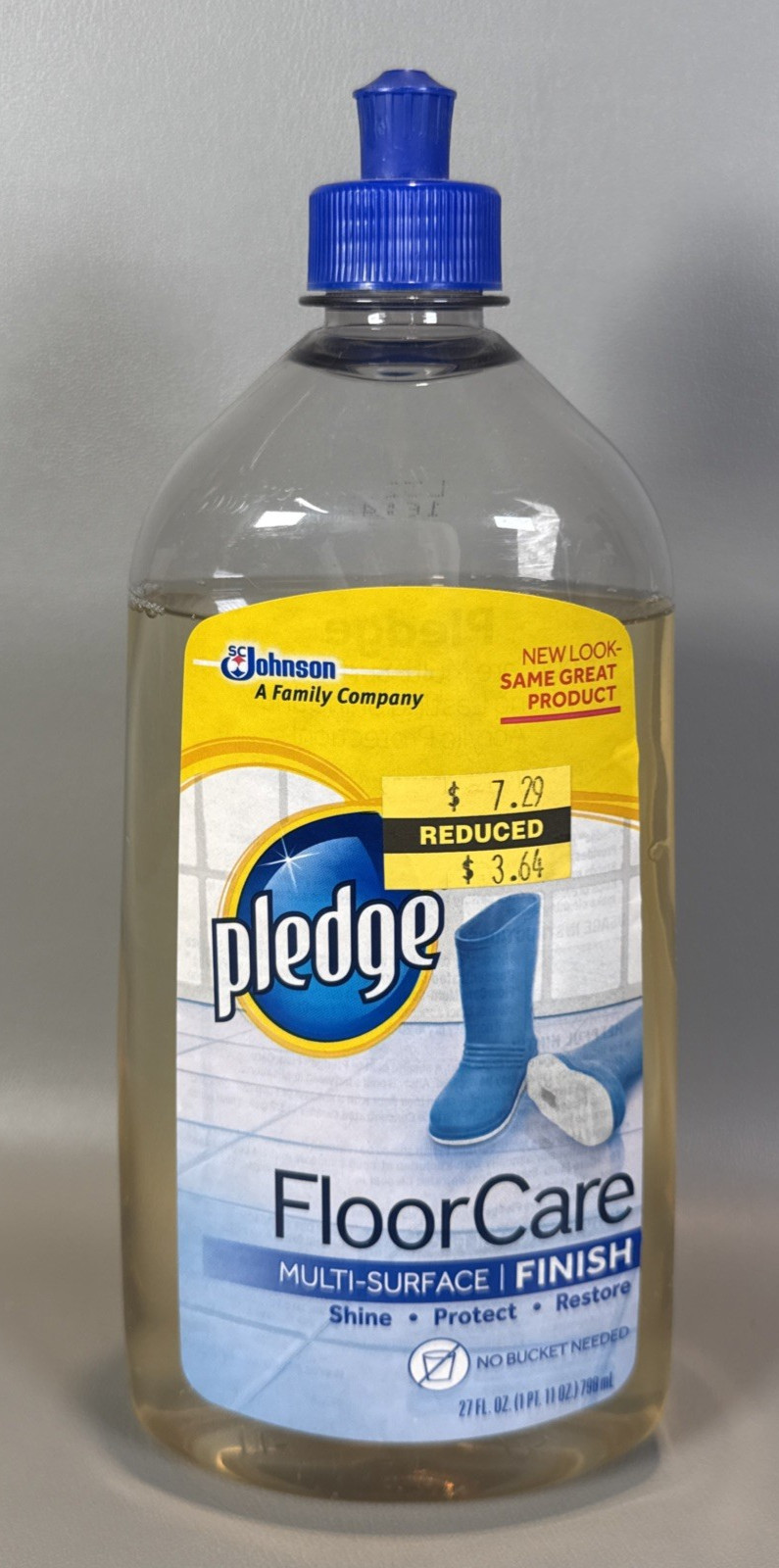 PLEDGE Floor Care Multi Surface Finish Shine Protect Restore Open 90% of 27Oz