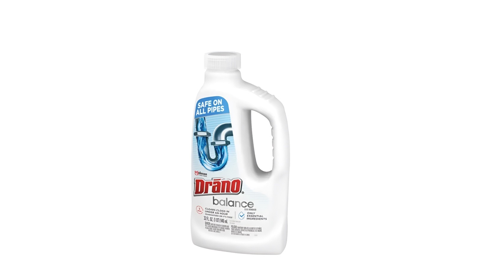 Drano Balance Drain Clog Remover & Cleaner – Non-Corrosive Formula (Safe on All)