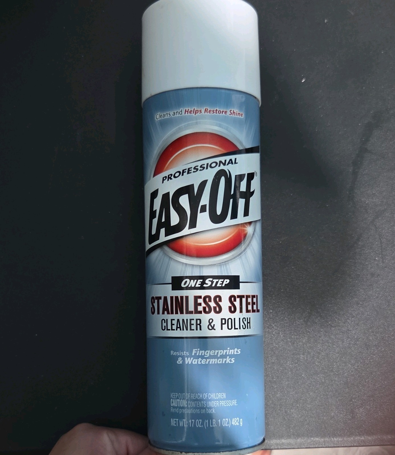 EASY-OFF Stainless Steel Cleaner & Polish Aerosol 17 oz NSF No Abrasives