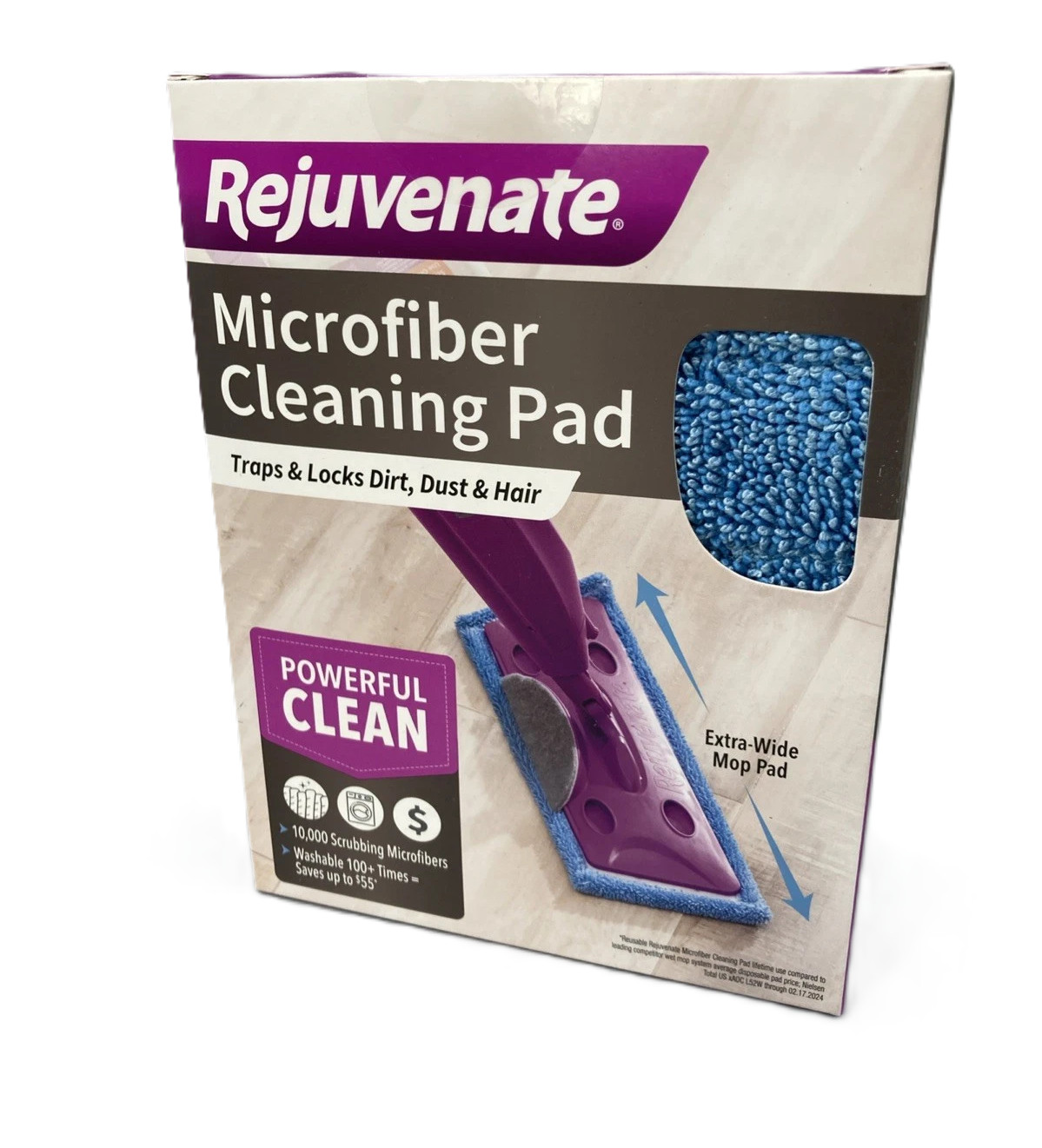 NEW Rejuvenate Washable Microfiber Cleaning Pad – 1 Unit
