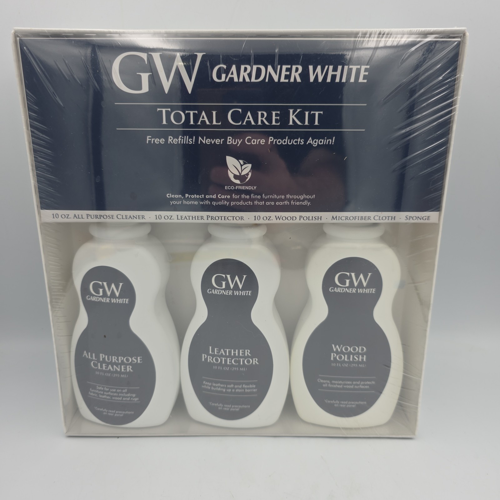 GW Gardner White Total Care Cleaning Kit Luxe Care Brand New