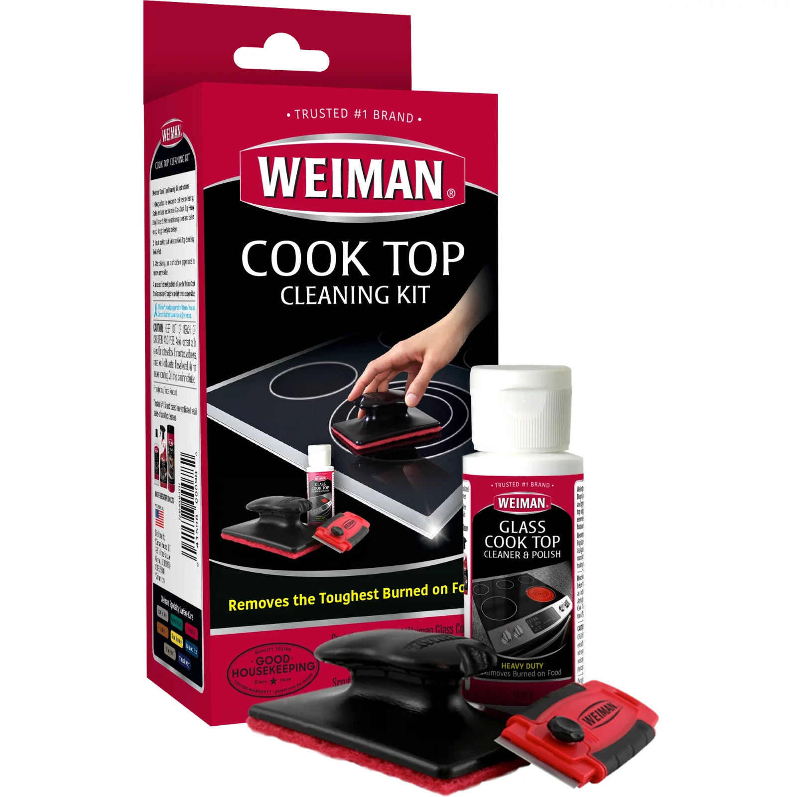 Weiman Cook Top Complete Cleaning Kit – Essentials for Glass/Ceramic Stoves