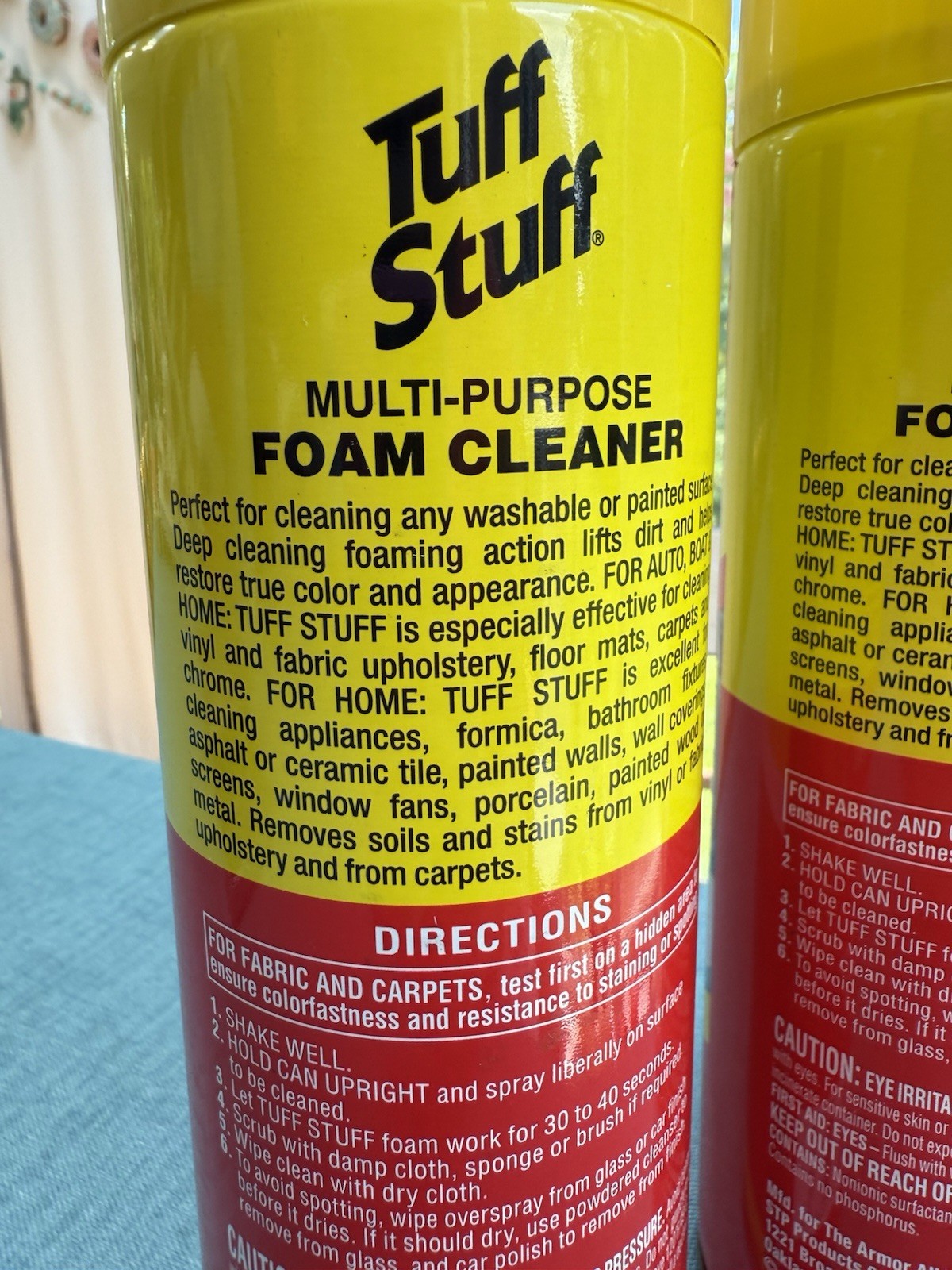 Tuff Stuff Multi Purpose Foam Cleaner for Deep Cleaning of Car Interior – 2 Pack