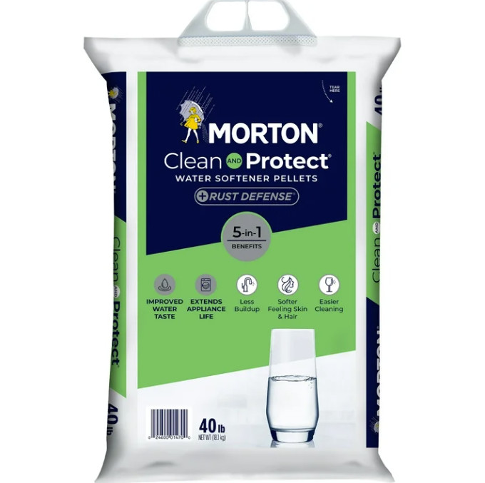 (4 pack) Morton® Clean and Protect Plus Rust Defense Water Softener Salt Pellets