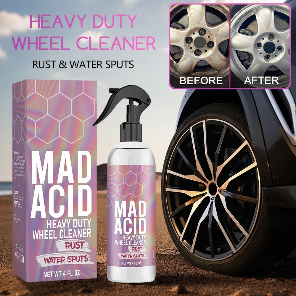 1-3X Mad Acid-Heavy-Duty Wheel Cleaner Water Spot Remover for Cars Glass Cleaner