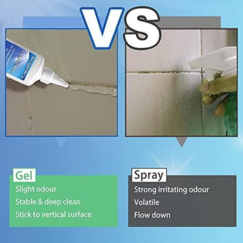 Mold Stain Cleaner, 10 Fl Oz All-Purpose Gel for Front Loader Seal, Household Cl