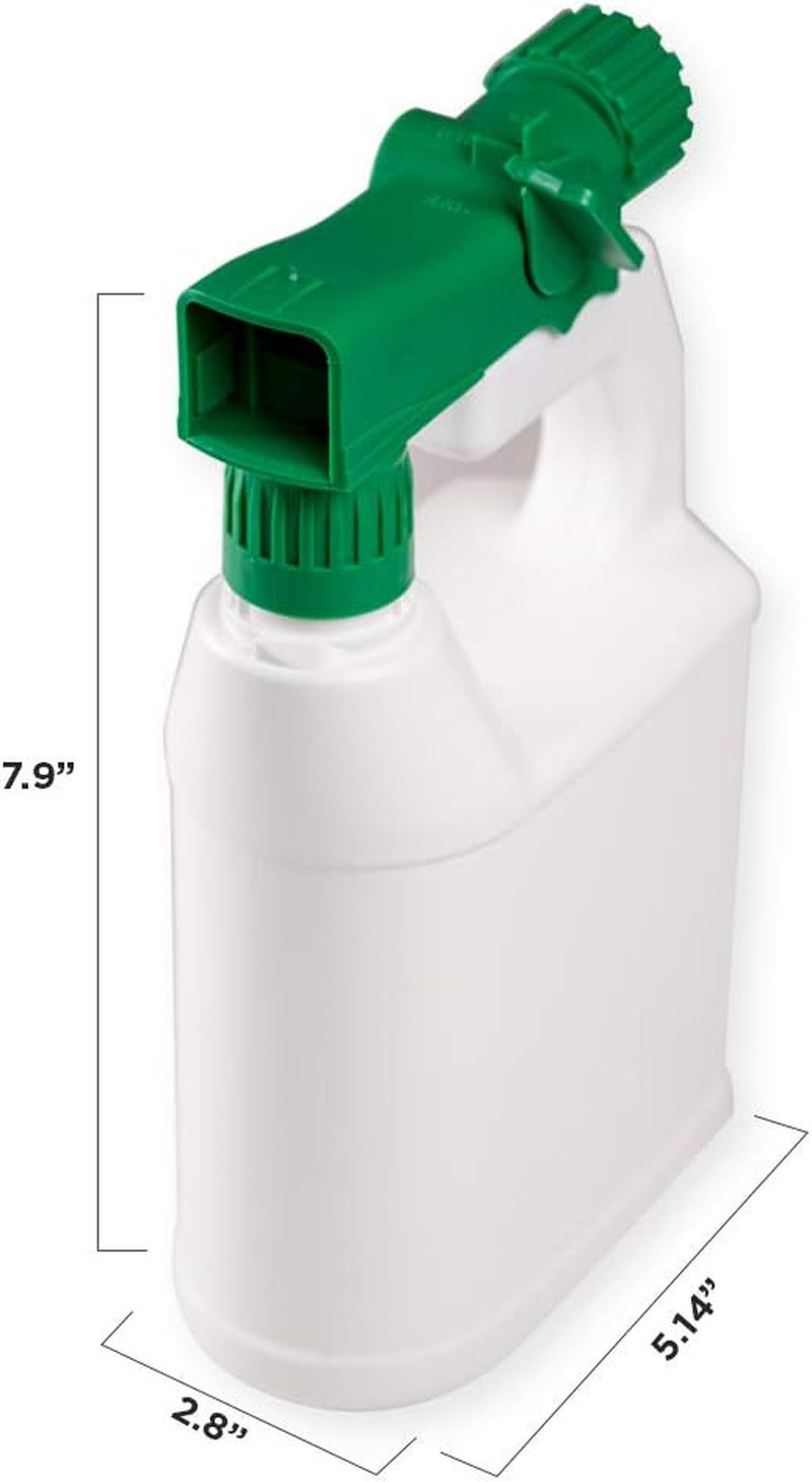 Refillable Multipurpose Hose-End Sprayer 32Oz (Pack of 2) (20:1 Spray Ratio)