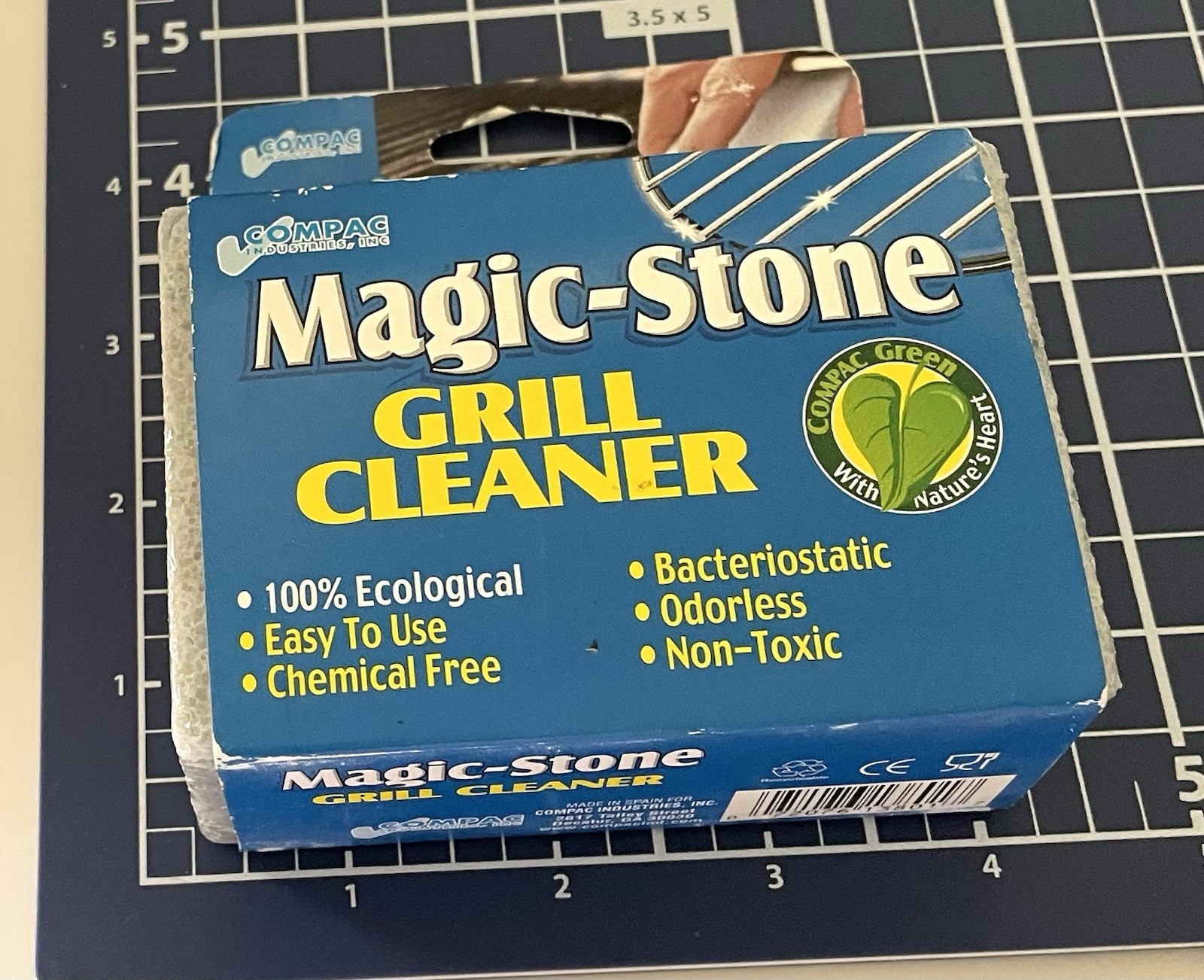 Compac Home Magic-Stone Grill Cleaner , Non-Toxic Chemical Free New in Package