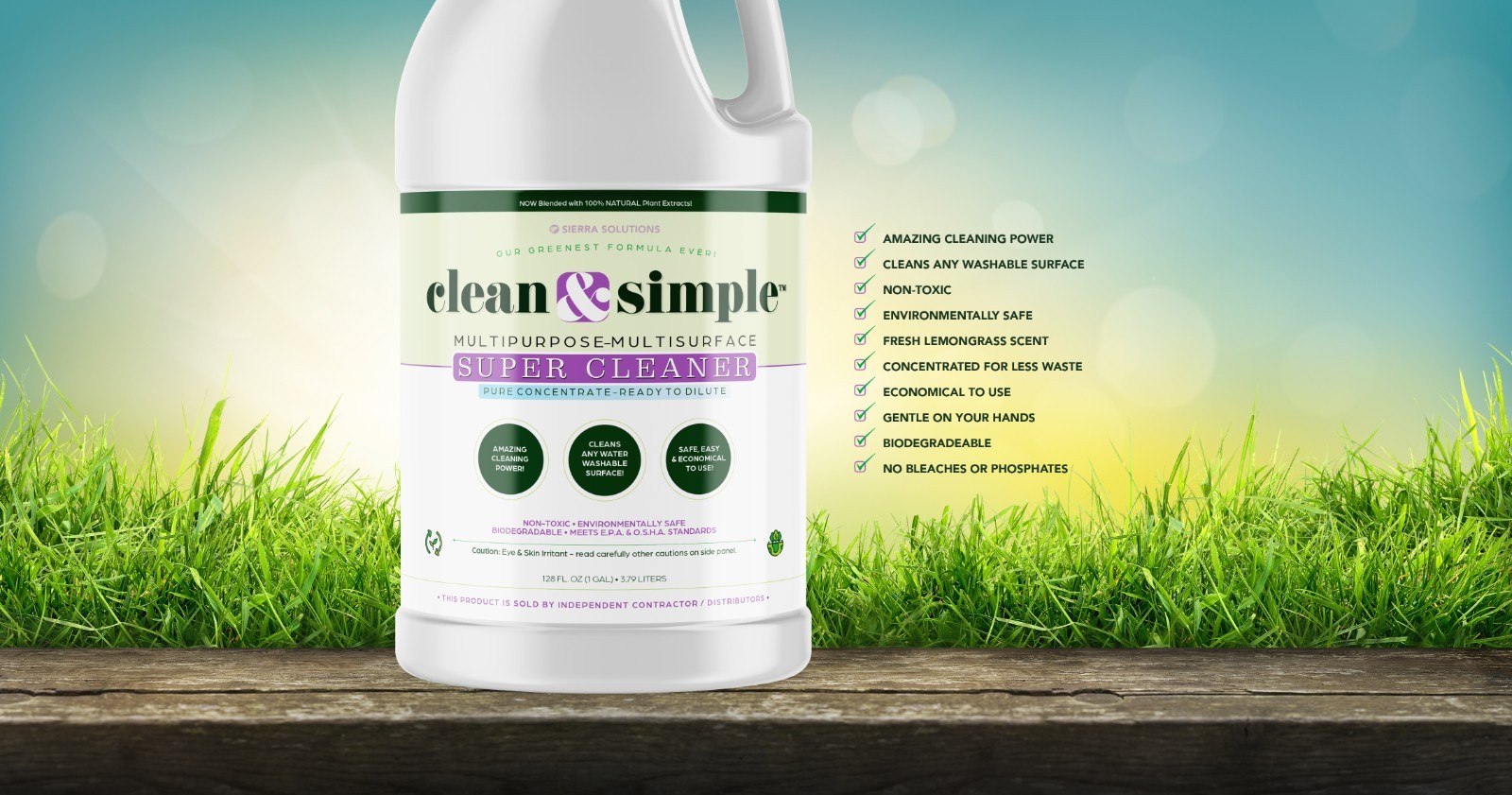All-Purpose | Household Cleaner | Clean & Simple™ SUPER CLEANER Concentrate