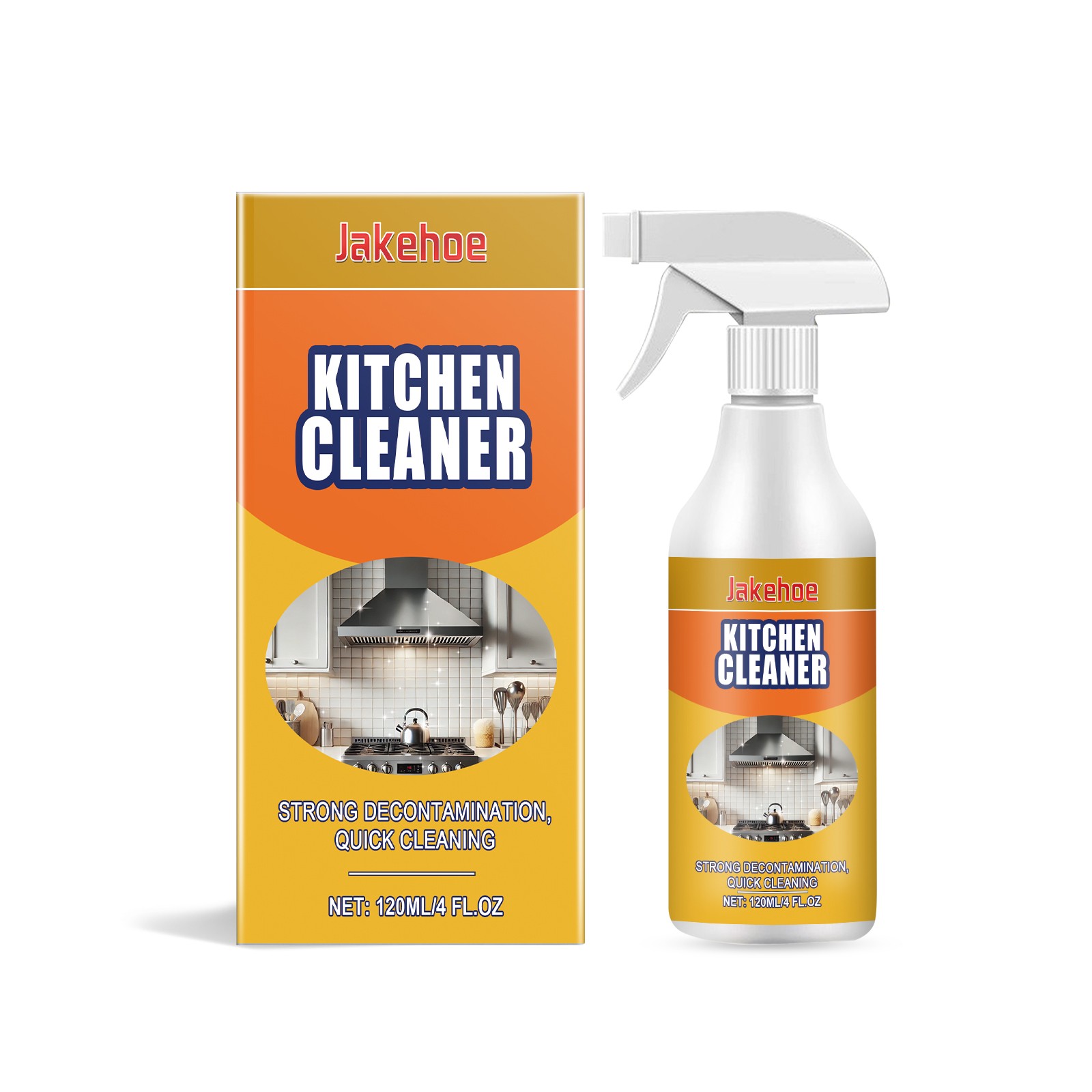 Heavy Duty Kitchen Degreaser for Stovetop and Range Hood Greasy Surfaces