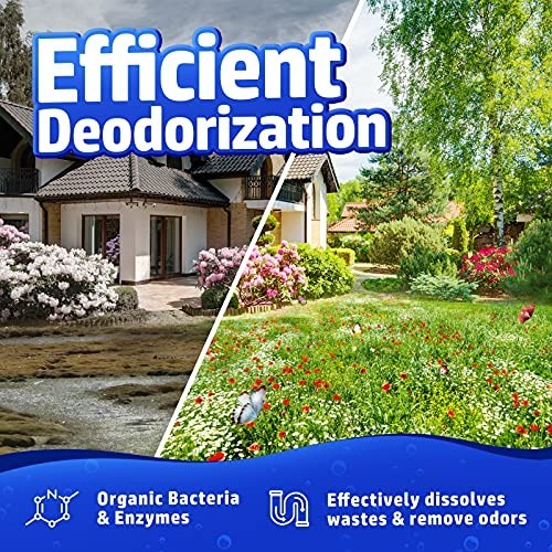 Septic Tank Treatment 12 Pcs for 1 Year Supply Dissolvable Packs Easy Operation