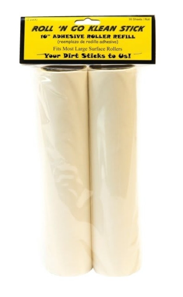 Lint Roll N Go Adhesive Replacement Rollers 10″ 6 packs of 2 New