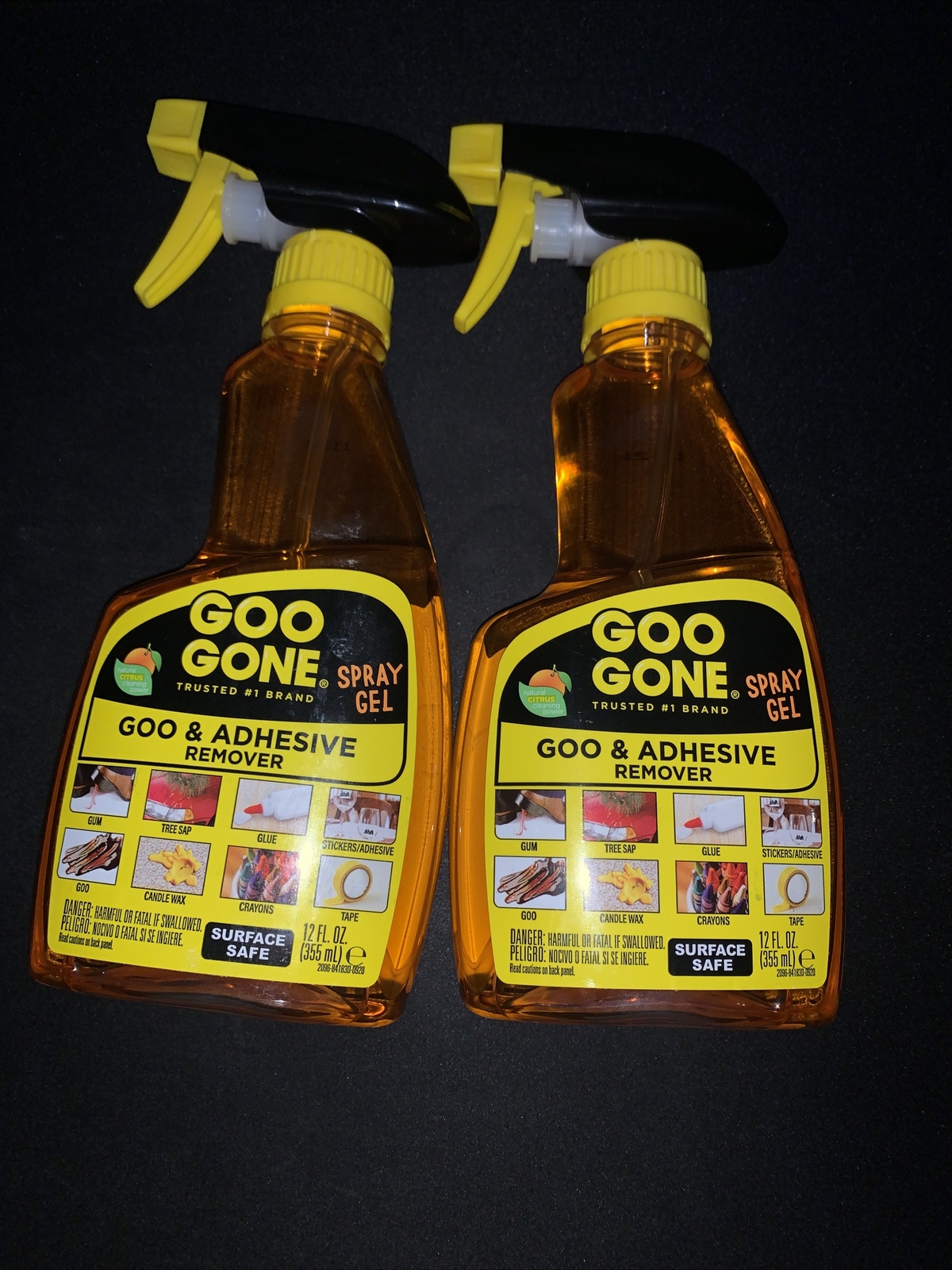 Goo Gone Liquid Gell Spray Sticky Material Remover Trusted #1 Brand – Pack Of 2