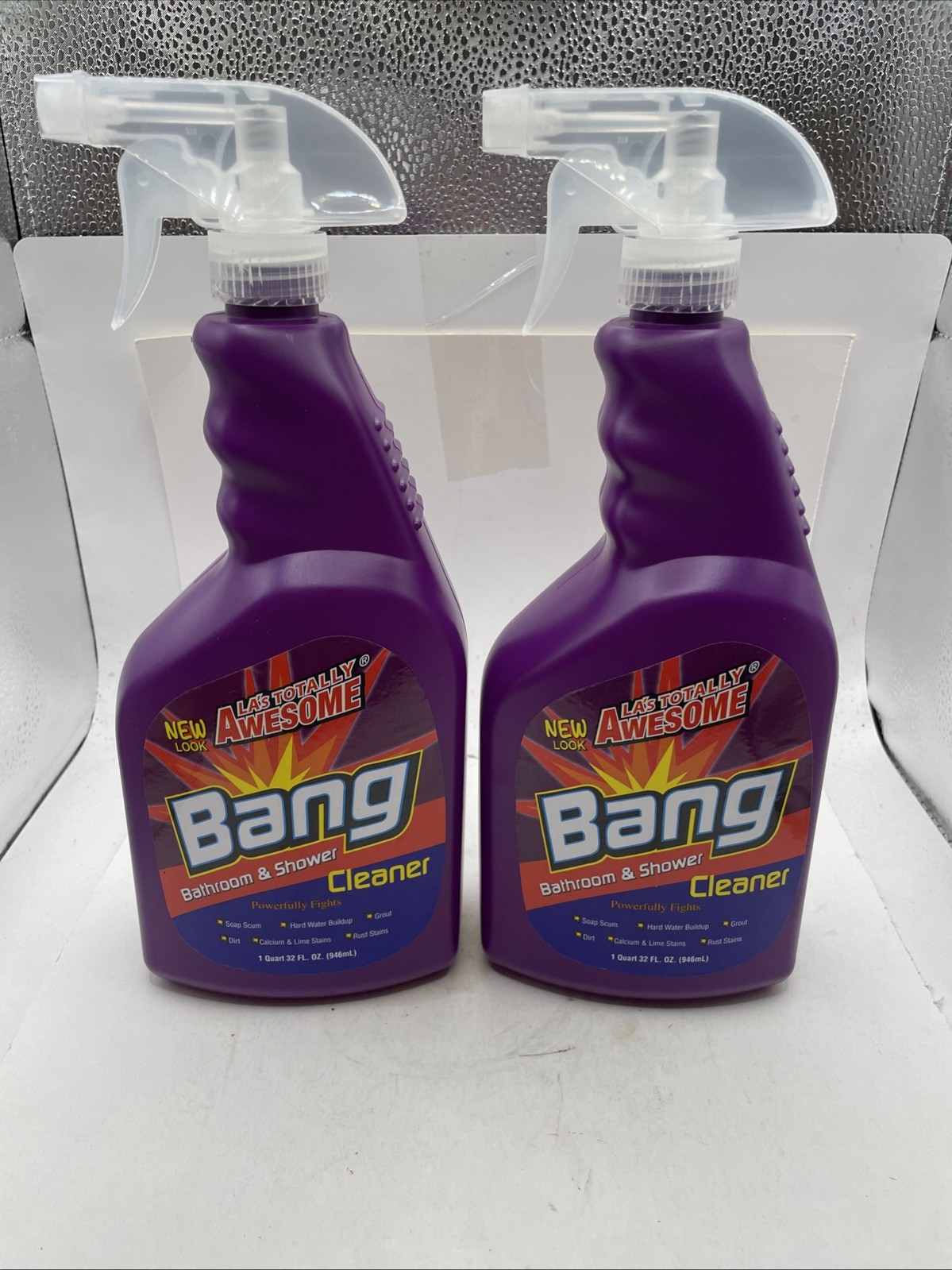 Bang Awesome LA’s Totally Bathroom Shower Spray Bath Tub Kitchen Cleaner 2 Pack