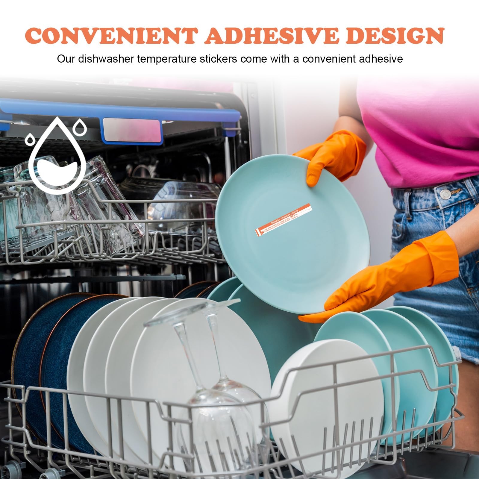 25 Pcs Dishwasher Temperature Strips Dishwasher 160° F Temp Stickers 160 Degr…