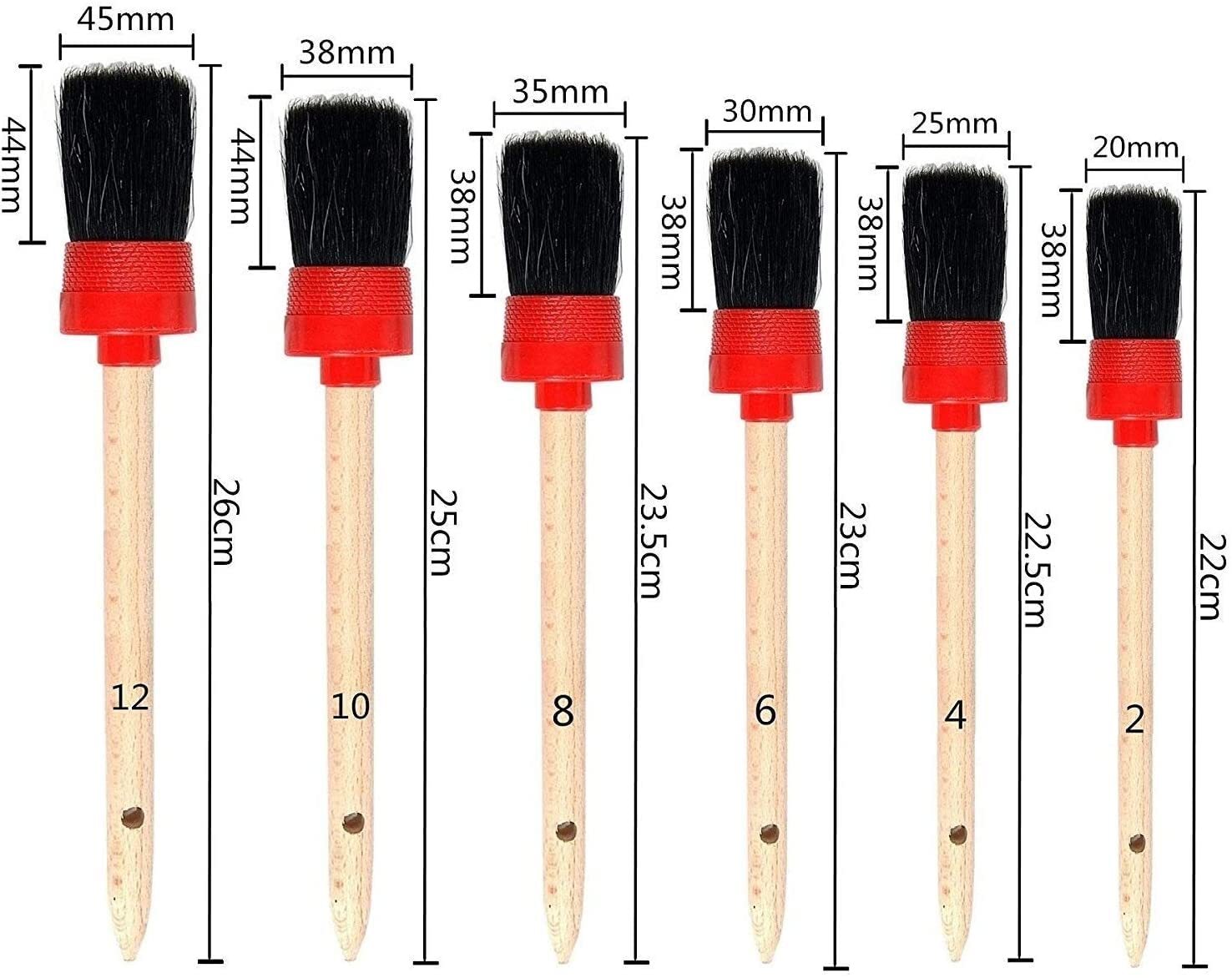 11 Pcs Auto Car Detailing Brush Set for Cleaning Car Interior Exterior Dashboard
