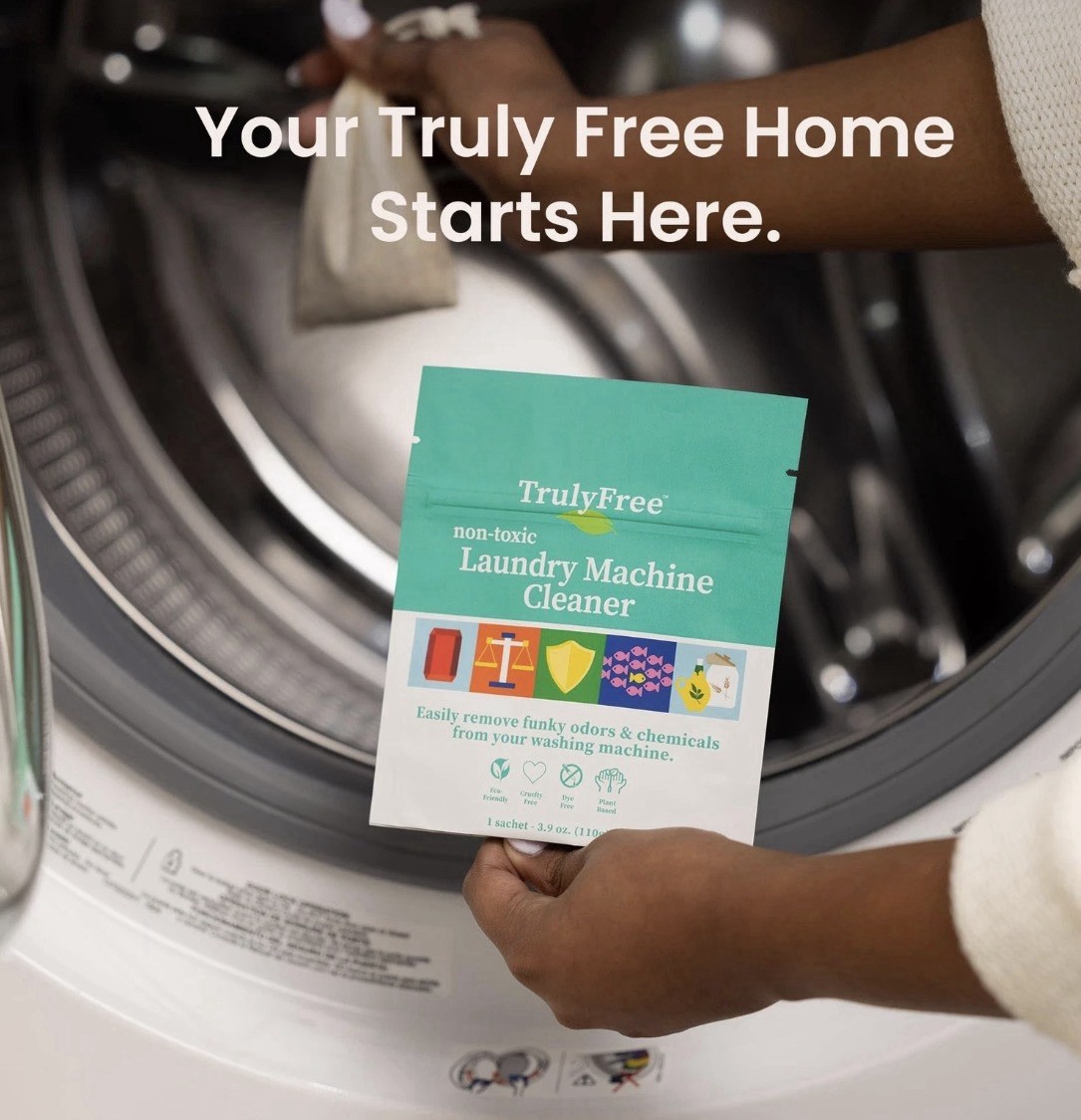 Truly Free Home Laundry Washing Machine Cleaner Powder Cleans Washers Non-toxic