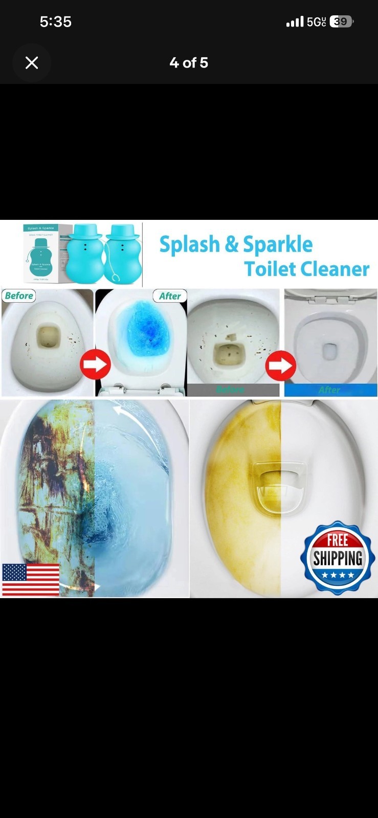 Splash And Sparkle Toilet Bowl Cleaner