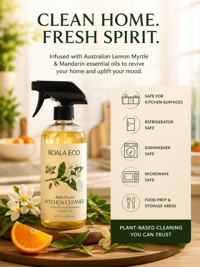 Koala Eco Kitchen Cleaner Lemon Myrtle & Mandarin Multi Purpose Natural Spray