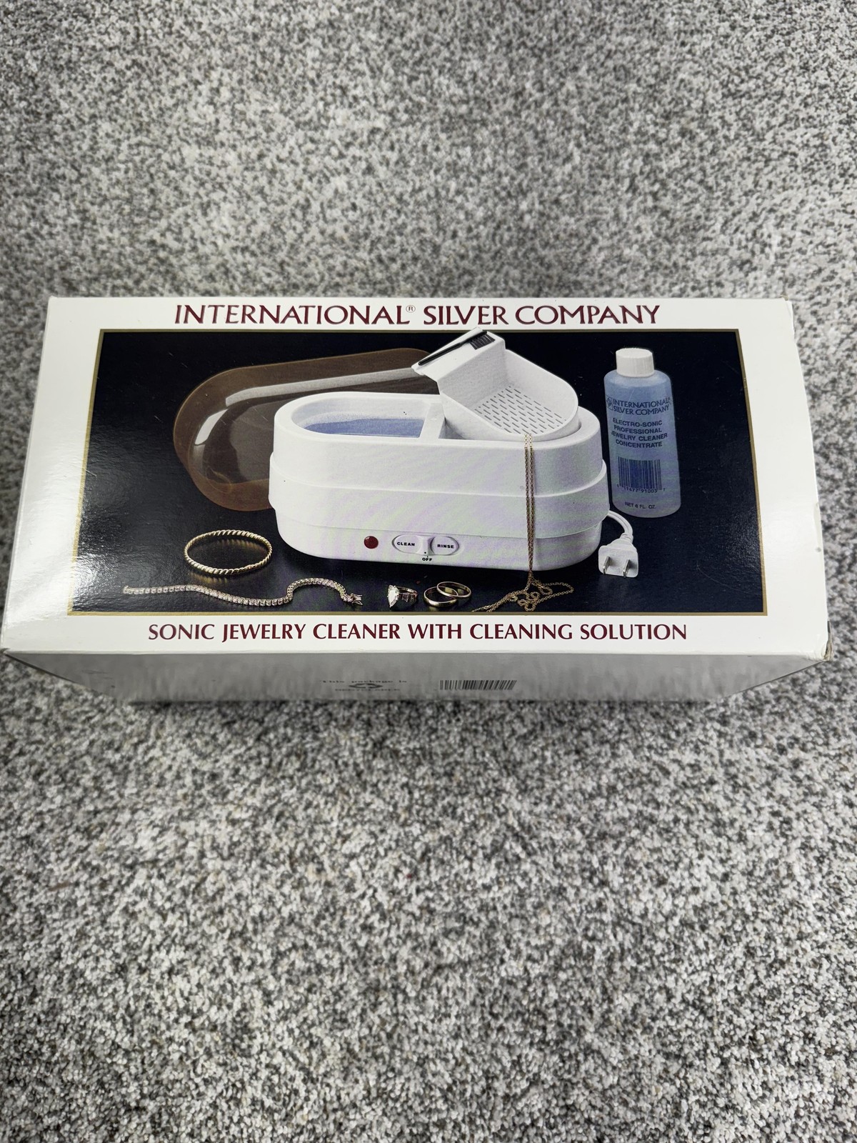 Vintage International Silver Sonic Jewelry Cleaner Twin Tank Boxed 1991 New
