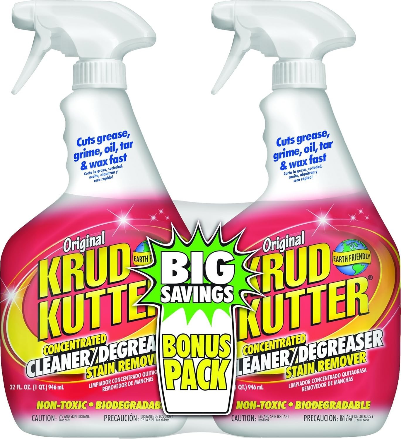 Eco-Friendly 32-Ounce Cleaner/Degreaser Bonus Pack – Non-Toxic & Residue-Free