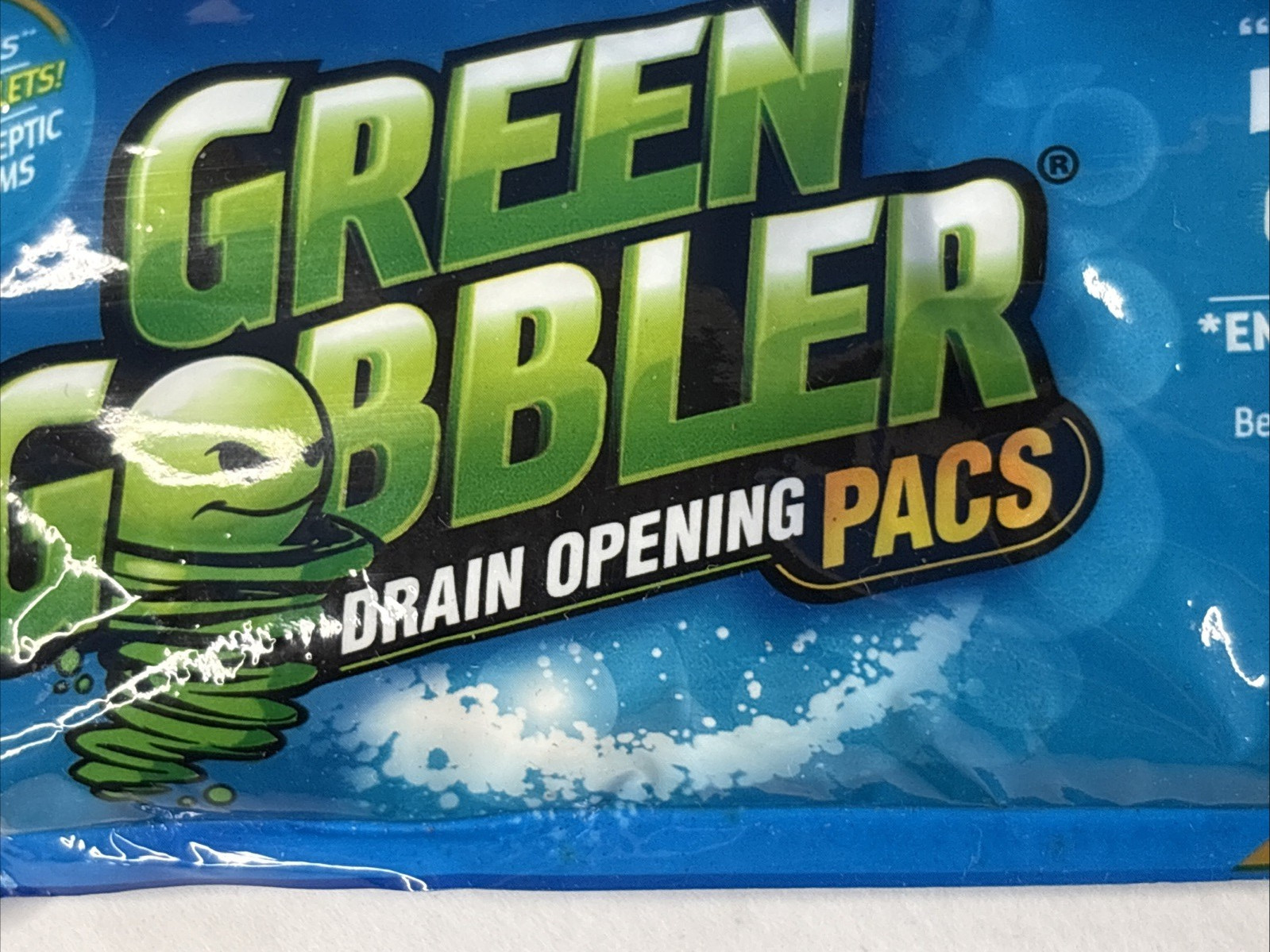 Green Gobbler 5 Drain Clog Opening Powder PACS & Hair Clog Remover Tool Ecoworks