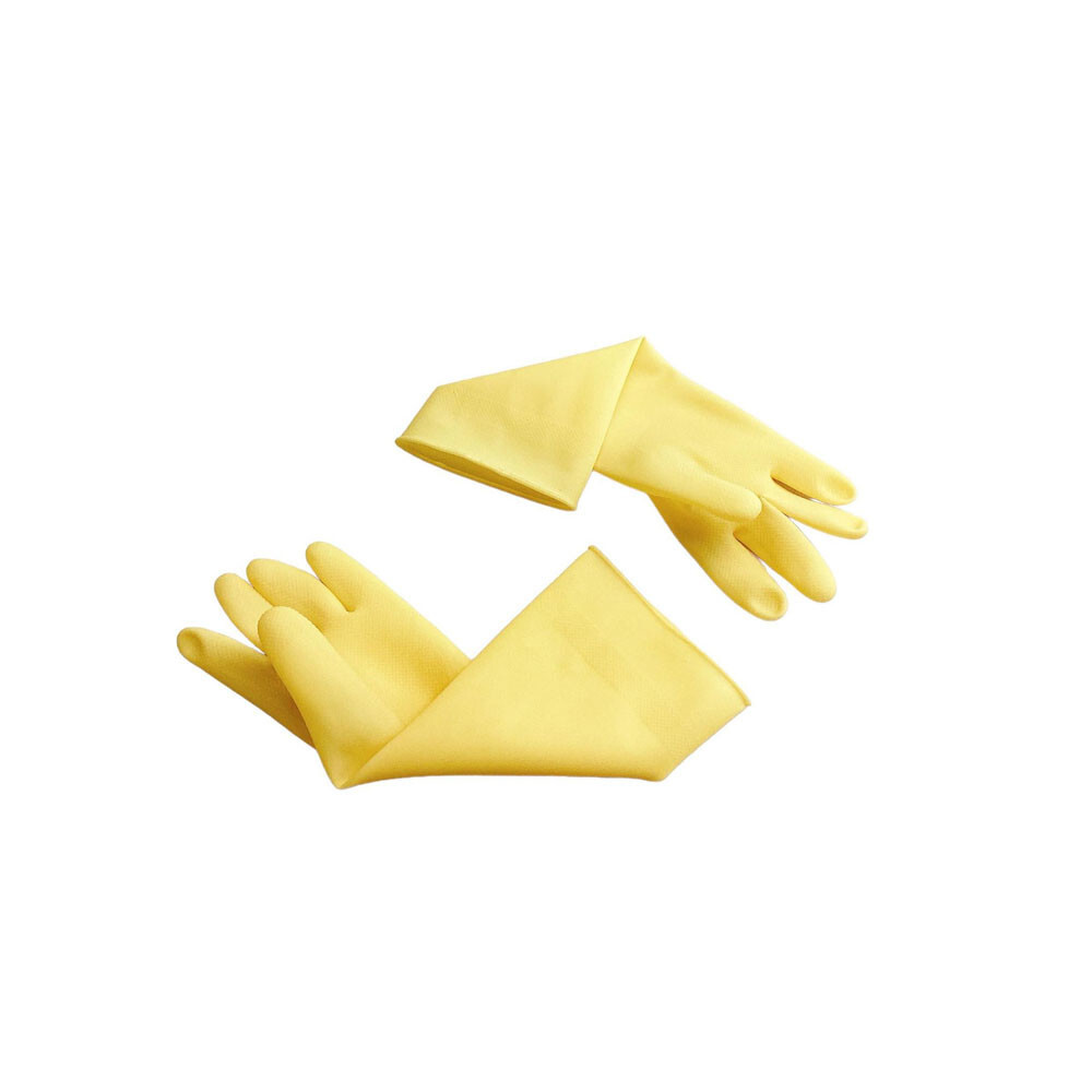 2 Pairs Rubber Dishwashing Cleaning Gloves Anti-Slip for Household & Kitchen Use