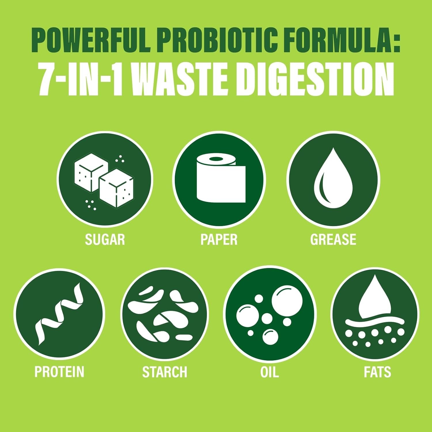 Green Gobbler Septic Tank Treatment Natural Bacteria 24 Pods Prevent Backups