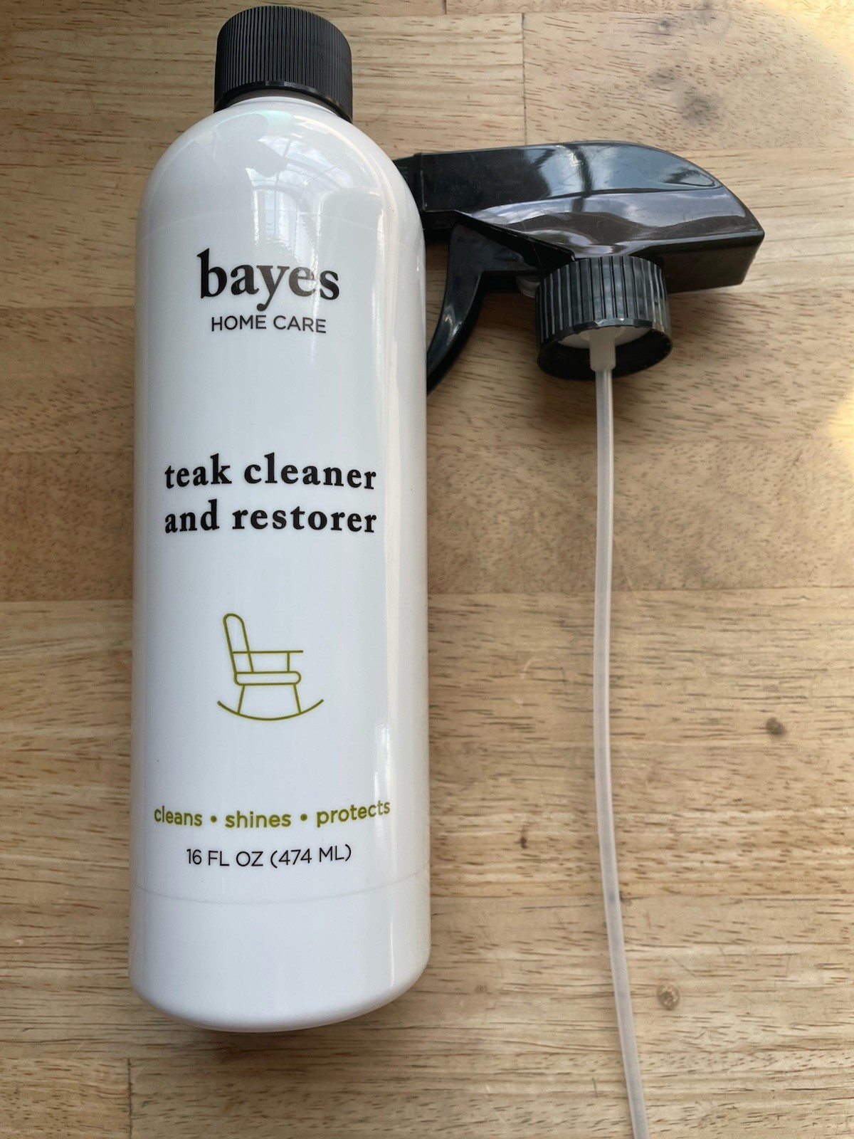 Bayes Home Teak Cleaner & Restorer 16 fl oz New Sealed Wood Polish