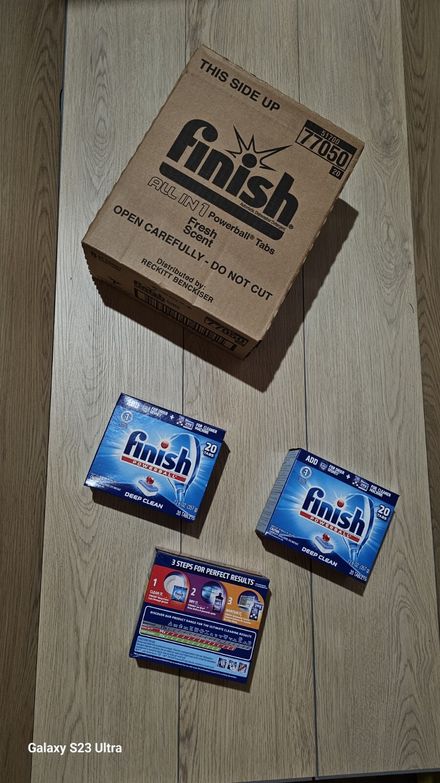 box Finish All in 1 Powerball Fresh,20ct, Dishwasher Detergent TabletsBrand New!