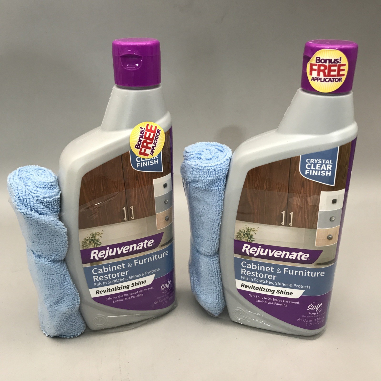 2 Pack Rejuvenate Cabinet And Furniture Restorer 16floz Each New