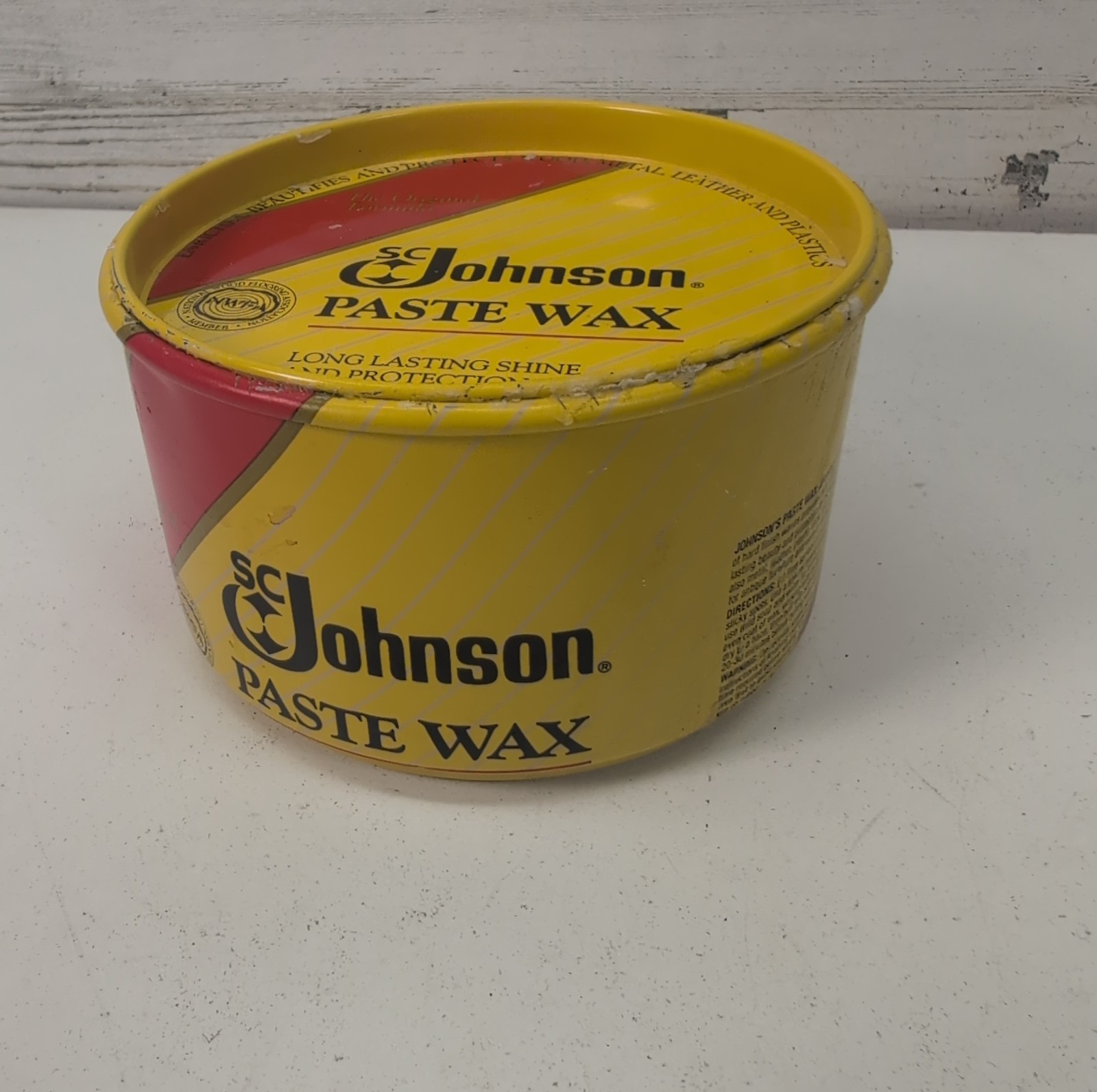 SC Johnson Paste Wax Original Formula 1 lb Can Discontinued 512g