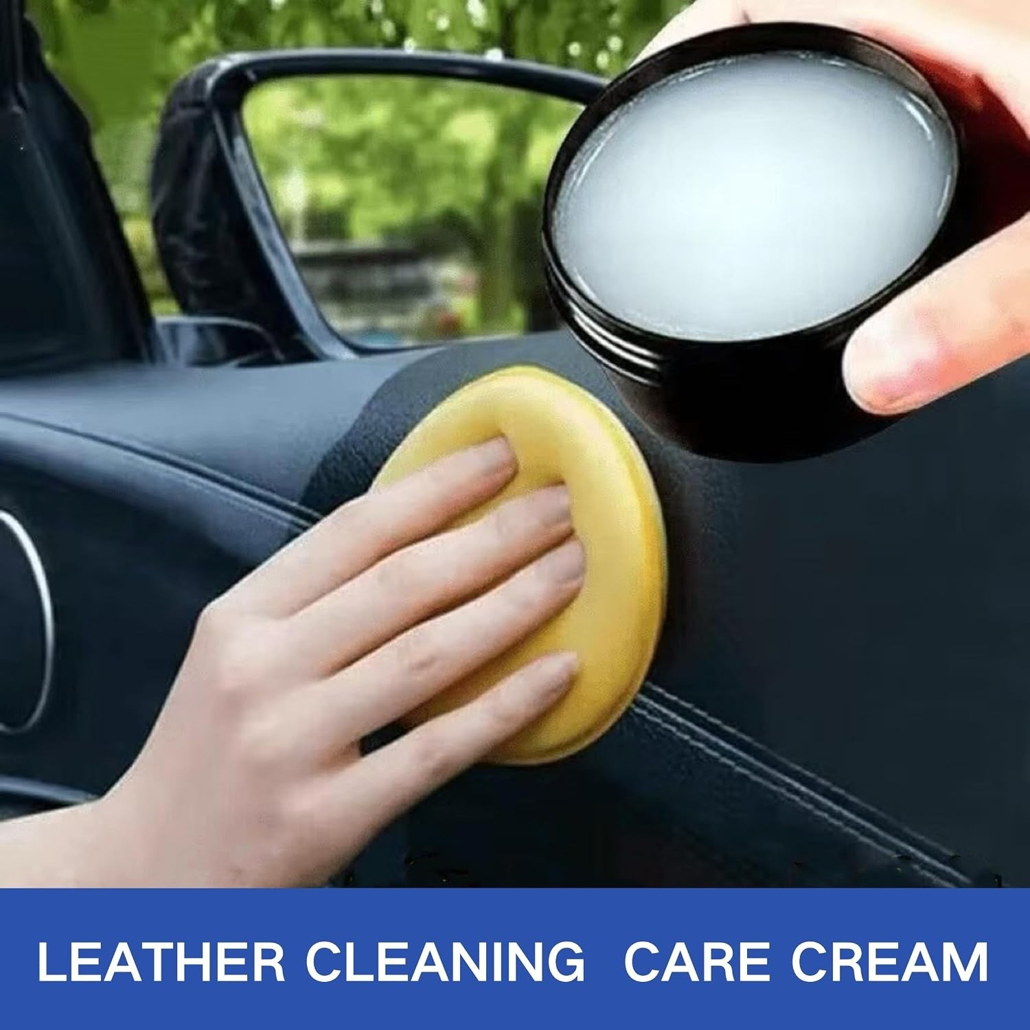 Leader Cleaning and Care Cream, Leather Cleaning Cream for Car In