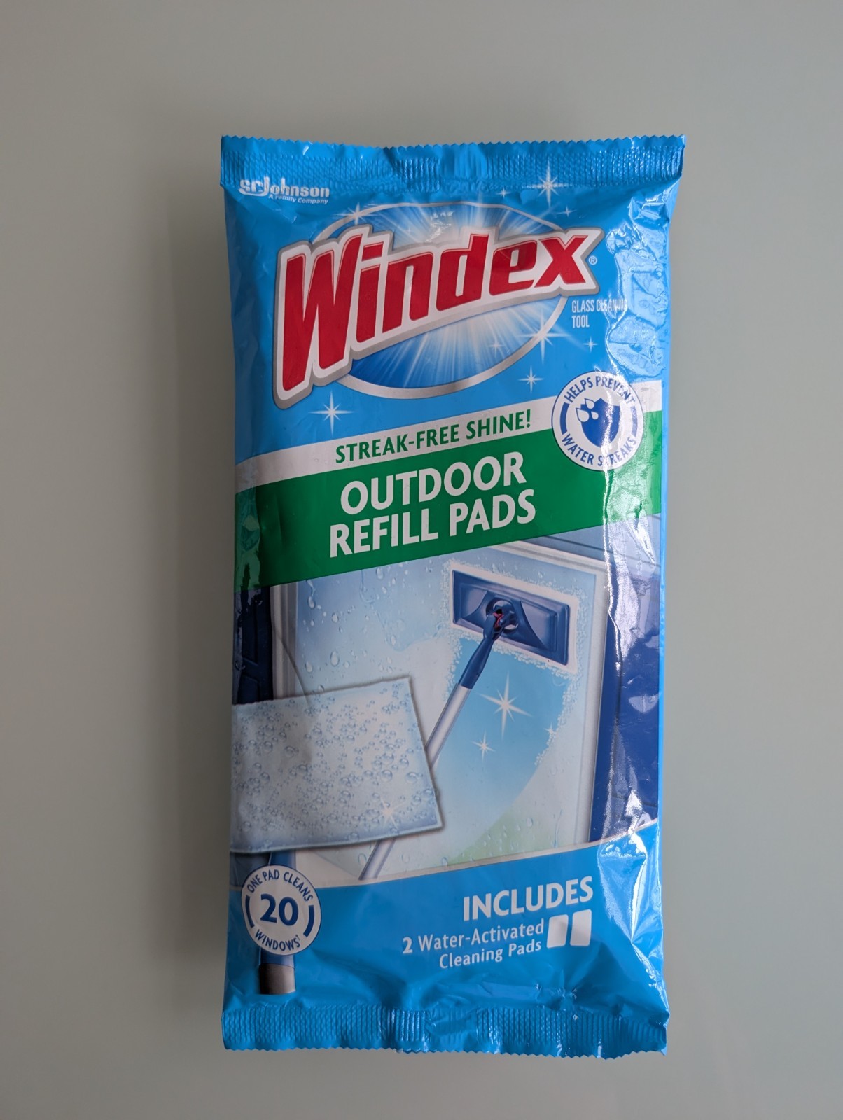 1 Windex Outdoor Refill Cleaning Pad Windows Sealed Discontinued With 2 Pads