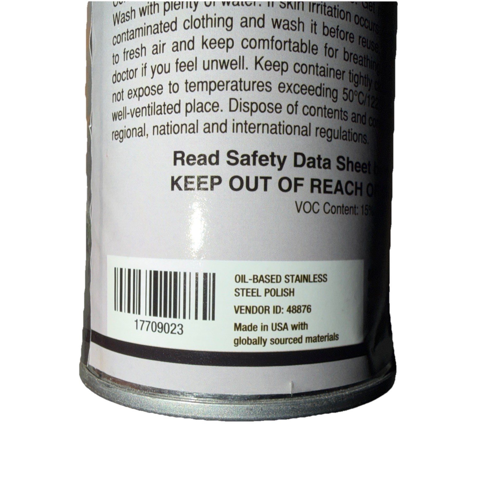 PRO-SOURCE PS496635 Aerosol Oil-based Stainless Steel Polish 20oz, New
