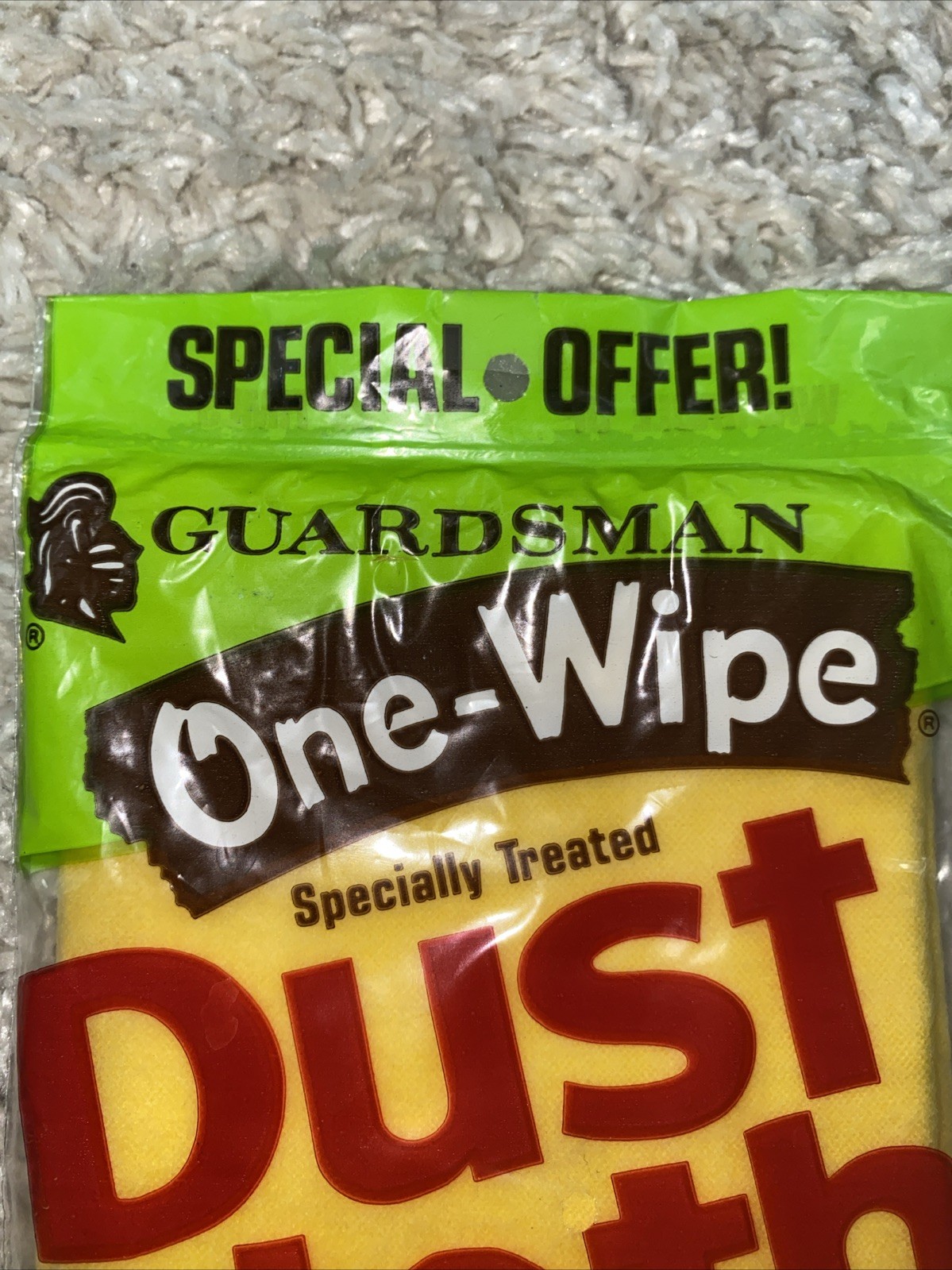Vintage 1980’s Guardsman One Wipe Dust Cloth 14×18 Dusting for TV or Movie Prop