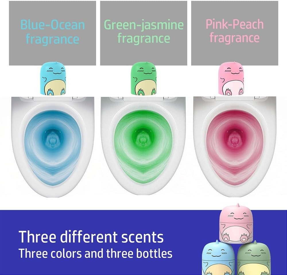 Cute Dinosaur-Shaped Toilet Bowl Cleaner Bottle Free Shipping