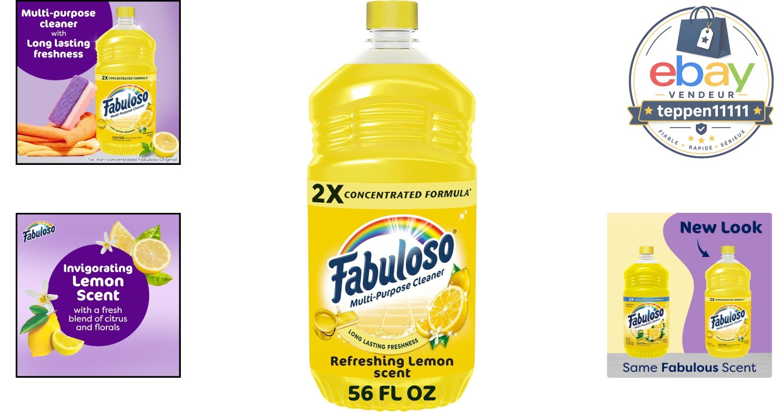 Multi-Purpose Cleaner 2X Concentrated Lemon Scent 56 oz