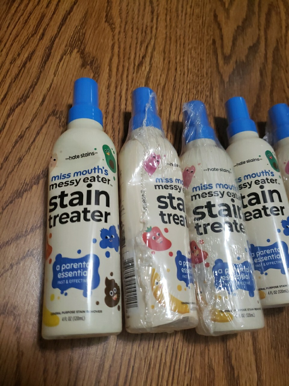Hate Stains Miss Mouth’s Messy Eater 5 Pack Stain Treater 4oz Bottles New Sealed