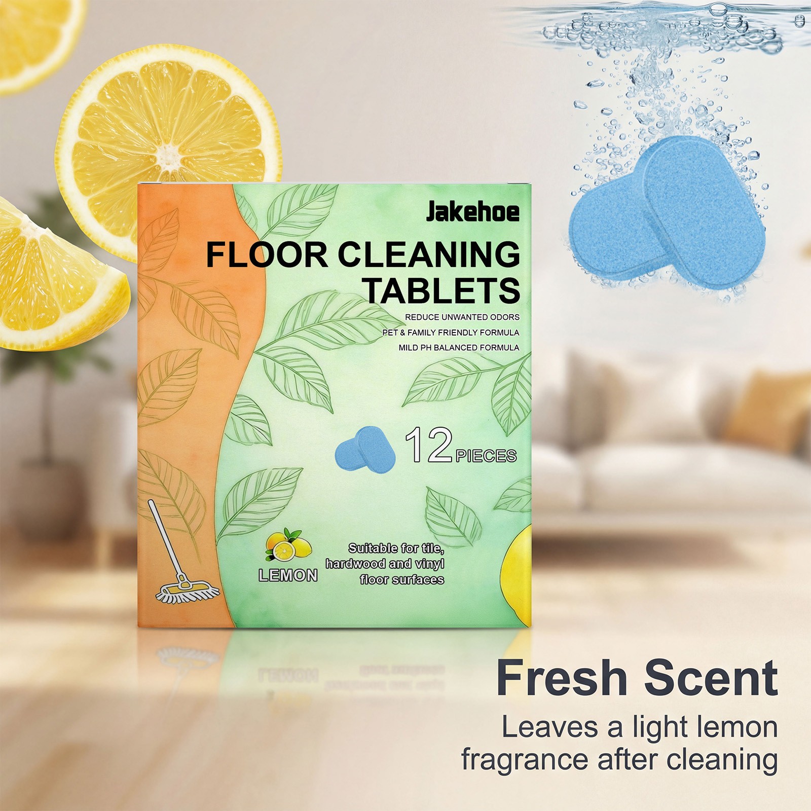 12~36Pieces Floor Cleaning Tablets – Powerful Floor Cleaner Cleaning Tablets US