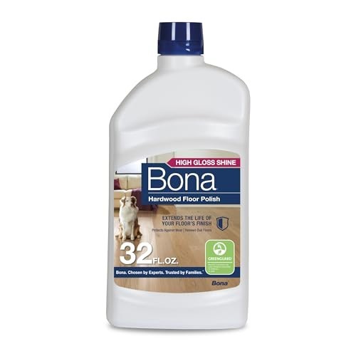 Hardwood Floor Polish 32 oz High Gloss Shine Micro Scratch Filler Protective