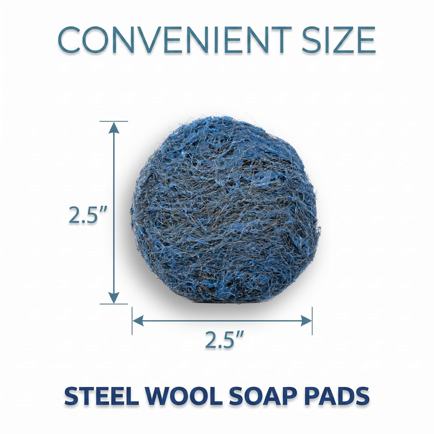 Amazon Basics Steel Wool Soap Pads, Reusable, Cuts Grease and Removes Rust, 10 C